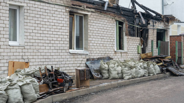 Professional Soot Cleanup technician working in Dresser, WI